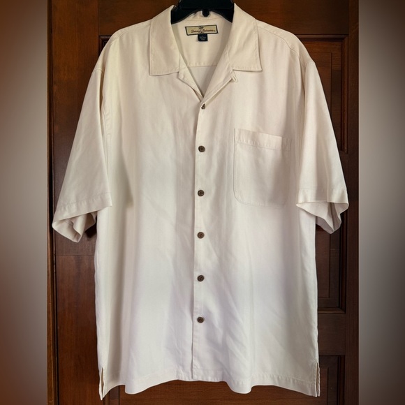 Vintage Other - Vintage Tommy Bahama Ivory 100% Silk Button-Up Shirt